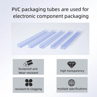Tube d'emballage antistatique en plastique personnalisé pour circuits intégrés, sérigraphie, montage sur circuit imprimé, relais de puissance traversant les trous, protection ESD HD-4694