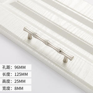 Poignées en bambou en métal de couleur brossée en laiton pour MH-98 de plateau en bois d'<span class=keywords><strong>armoire</strong></span> - Product Image 6