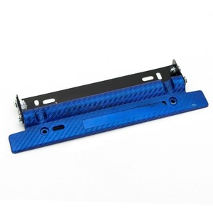 กรอบป้ายทะเบียนสแตนเลสและพลาสติกแบบปรับได้สากล สีสันตามสั่ง ป้ายทะเบียนหลากสี ตกแต่งแบบแขวน - Product Image 3