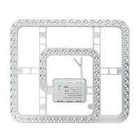 Kit de remplacement LED KP_36W pour ventilateur de plafond, homologué ETL, 3 températures de couleur sélectionnables et gradation Triac, 120V 230V ERP