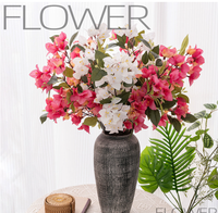 Moonlight Diary Bougainvillea Bunga Buatan Simulasi Sentuhan Nyata Cabang Bunga Romantis untuk Dekorasi Vas Pernikahan Rumah DIY