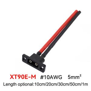 ขั้วต่อ Amass XT90E ตัวผู้ ตัวเมีย <span class=keywords><strong>สาย</strong></span> XT90 ขนาด 10AWG <span class=keywords><strong>สาย</strong></span>ซิลิโคน 90A <span class=keywords><strong>กระแส</strong></span>สูง ปลั๊กแบบติดตั้งบนแผง สำหรับโดรน RC ระบบกักเก็บพลังงาน - Product Image 3