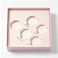 Custom Rigid Makeup Gift Box Blush Palette Set Packaging Box Magnetic Closure Recycled Materials UV Printing Pink Gradient