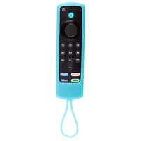 Étui pour télécommande Fire TV Stick RYHX avec grip texturé, motif diamant, en silicone, modèle 4K Max 3e génération 1154.08, avec cordon