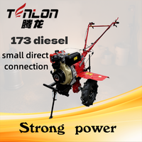 Motoculteur diesel 5 CV 105 cm - Cultivateur rotatif robuste pour rizières et terres arides