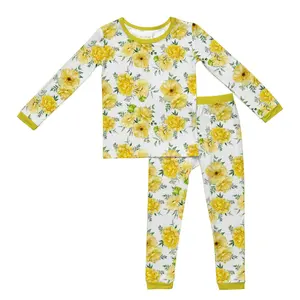 China Suppliers Bamboo Boy Girl Clothing Set Loungewear Pajamas Set Sleepwear Nightwear Sets