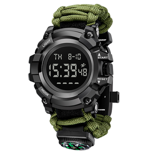 Reloj Digital de Supervivencia DFS13, Reloj Táctico Multifuncional para Exteriores, Resistente al Agua, con Doble Pantalla Analógica LED, Relojes de Pulsera Electrónicos - Product Image 4