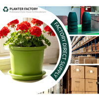 Pot de fleurs circulaire en PP durable et léger avec trou de drainage, design minimaliste et moderne pour usage intérieur/extérieur, jardinage domestique