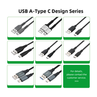 Kabel WISTAR Desain Baru USB2.0 USB A ke Tipe C, Kabel Data Pengisian Cepat USB A ke USB Tipe C untuk Ponsel