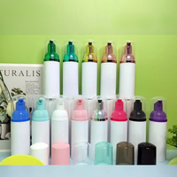 Pulvérisateur à pompe pour bouteille à bulles en plastique blanc 30ml et 60ml Mousse nettoyante pour le visage pour shampooing et autres produits liquides