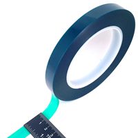 Pita Masker PET Biru Tahan Suhu Tinggi Perekat Silikon Potongan Presisi Satu Sisi untuk Elektroplating, Powder Coating, dan Pengecatan Baking