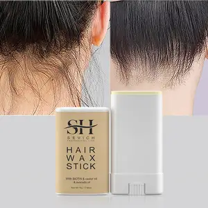Custom Logo Vegan Lasting Styling Fast Drying No White Crumbs Hair Wax Stick Strong Hold