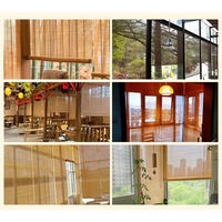 Rideau de séparation de balcon personnalisé, décoration murale, salon de thé, rideau occultant pour porte, rideau pare-soleil en bambou, rideau enrouleur
