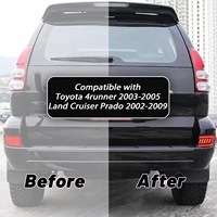 Nouveau style de feux arrière LED JOP4X4 pour pare-chocs arrière de 4Runner 03-05 et Prado 120 03-08, lumière rouge pour véhicule