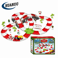 Cadeau de Noël tendance : Jouet de train éducatif à assembler soi-même avec circuit, ensemble de train électrique en gros, piste de train pour enfants