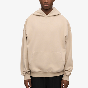 เสื้อมีฮู้ดแบบสวมหัวผ้าฝ้ายโอเวอร์ไซส์ออกแบบโลโก้ได้ตามต้องการเสื้อผ้าแนวสตรีทสำหรับผู้ชายและผู้หญิงเสื้อผ้าลำลองไซส์ใหญ่พิเศษสำหรับใส่ไปยิมแฟชั่นสั่งของจำนวนมาก - Product Image 3