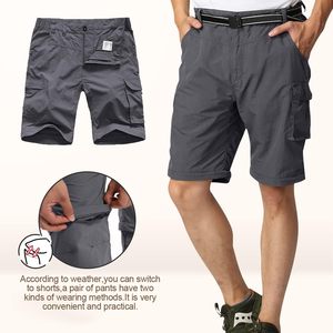 Pantalones de Senderismo para <span class=keywords><strong>Hombre</strong></span>, Convertibles, Transpirables, Casuales, Oxford, con Cierre de Cremallera, Secado Rápido, Cordón Ajustable, Cintura Media, Coolmax, para Pesca, Viajes, Safari - Product Image 3