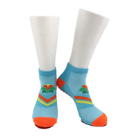 Logo personnalisé Chaussettes de trampoline en polyester Grip Chaussettes de parc de trampoline à rebond antidérapantes