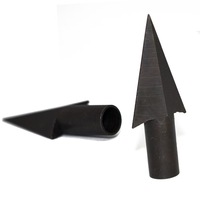 Flèches de chasse en acier noir pour tir à l'arc, pointes en acier pour arc à poulies, pointes de flèche pour arbalète, vente en gros