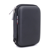 Casing penyimpanan EVA Hard Shell yang dapat disesuaikan | Organizer portabel untuk Earphone, kabel Data, Drive USB & Aksesori Digital