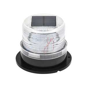 12V24V LED Solar Car Strobe Light Luz de advertencia Marina magnética grande Rojo azul amarillo Luz de advertencia - Product Image 6
