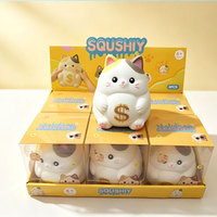 Groothandel Jumbo Cookie Kat Spook Eend Pinguïn Squishy Speelgoed Zacht Knijpbaar Fruit Zintuiglijk Fidget Stress Verlichting Cadeau Volwassenen Party Favour