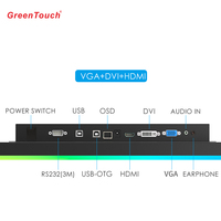 Écran tactile PCAP GreenTouch 21,5 pouces, moniteur 1920x1080 FHD haute sensibilité, écran LCD pour machine de jeu de casino