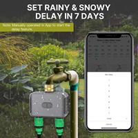 Timer Penyiram Pintar Chuyun BLE dengan 2 Outlet |   Katup Irigasi Bluetooth untuk Kebun & Rumput
