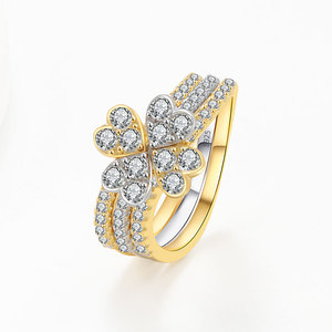 Anillo de trébol de cuatro hojas de ágata y nácar, el más vendido, de plata 925, estilo múltiple, joyería de la suerte para mujer, regalo para niñas - Product Image 6