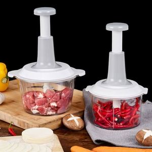 Wholesale 1pcs Manual <b>Vegetable</b> Mincer Press Type Multi-Function Portable Dishwasher Safe Household Garlic Whisk Stirrer - Product Image 6