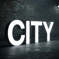 Enseigne lumineuse LED moderne 3D sans cadre pour bureau et magasin, logo mural, vente directe usine