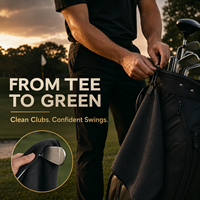 Toalla de Recuerdo de Golf con Impresión Personalizada del Mapa del Campo, Mercancía Memorabilia para Clientes de Tiendas de Artículos de Golf