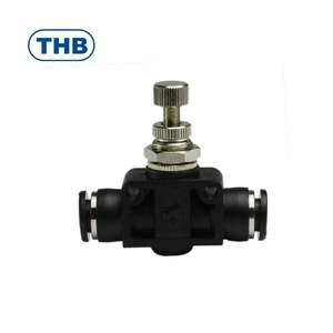 Controlador de velocidad, Conector de Aire Ajustable de Empuje para Conectar, Unión para Equipos Industriales - Product Image 1