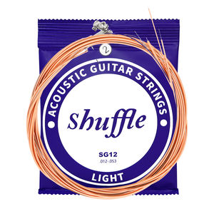 Ventes directes du fabricant de cordes de guitare folklorique avec alliage à haute teneur en carbone et perles <span class=keywords><strong>d</strong></span>'argent enveloppées de cuivre rouge - Product Image 1