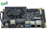 Carte mère industrielle mini 3,5 pouces DDR4 32 Go RAM SATA, prise en charge unique des processeurs Intel U/P/H de 12e/13e génération, affichage quadruple 4K pour EDP