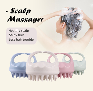 Cepillo de Masaje para Cabello Ecológico de Paja de Trigo, Cepillo Masajeador de Silicona para Cuero Cabelludo, Cepillo para Lavar el Cabello - Product Image 6