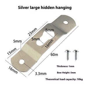 גדול זהב ארבעה חור הסתיר תליית הרכבה ישר מסגרת מסגרת מסגרת מסגרת מסגרת הצמד הצמד הצמד וו חומרה ואביזרים עבור - Product Image 5