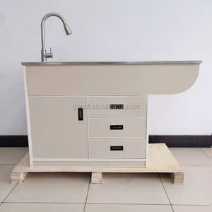 Equipo veterinario OSCAT, mesa de eliminación húmeda de acero inoxidable para laboratorio y Hospital, L1400xW600xH880mm - Product Image 4