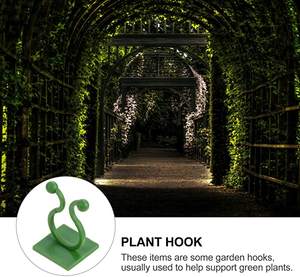 100 قطعة مصنع تسلق الجدار تركيبات مقاطع ، مصنع تسلق الجدار المثبت مع الذاتي خطاف لاصقة ، للديكور المنزل - Product Image 4