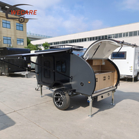 WECARE Remorque de camping compacte de haute qualité et économique, conforme aux normes américaines et japonaises, type Teardrop, à essieu simple