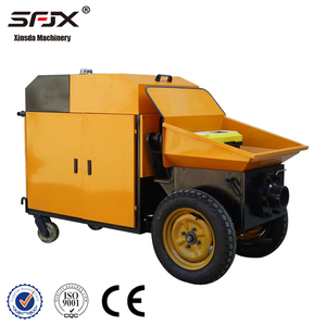 Pompe à béton diesel Xinsda Machinery 10M³/H Jaune, entretien facile, pompe de transport hydraulique horizontale - Product Image 2