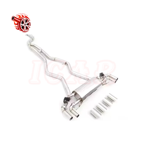 Secciones traseras medias BMW 3 Series <span class=keywords><strong>330I</strong></span> E93 <span class=keywords><strong>N53</strong></span> Tubo de escape Tambores dobles Válvulas individuales Cuatro salidas Espejo de aleación de titanio - Product Image 3