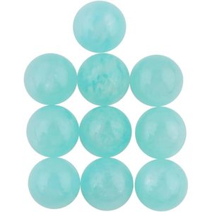 Cabochon d'Amazonite Naturelle Yashee 4x4 mm Rond pour la Fabrication de Bijoux, Pierre de Guérison des Chakras - Product Image 1