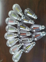 Ampoule LED S14 à économie d'énergie, remplacement professionnel en plastique, 220-240V, 1800K, culot E27, 1 Watt, dimmable, pour éclairage de jardin