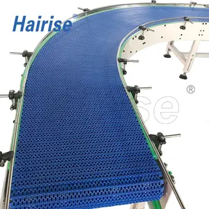 New plastic belt conveyor with high speed heat resistant belt conveyor from Hairise