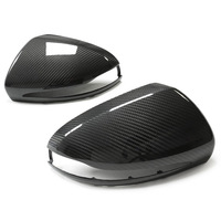 Coque de rétroviseur extérieur en fibre de carbone sèche noire pour Mercedes-Benz Classe C, Classe E, Classe S, GLC, CLS, GLA, GLB