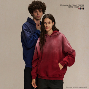 Sudadera con Capucha de Diseño Personalizado de Alta Calidad, 100% Algodón, Colores a Elección, Hombros Caídos, Estilo Desgastado, Talla Grande para Hombre - Product Image 6