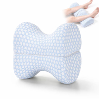 Coussin de jambe rafraîchissant en mousse à mémoire de forme tissée, fibre de bambou, pour dormeurs latéraux, soutien pendant la grossesse, alignement de la colonne vertébrale, soutien lombaire, bassin et cuisses