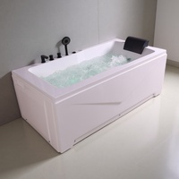 Petite baignoire spa Aquaspring pour intérieur, baignoire de massage, bain à remous, baignoire en acrylique blanc, bain à remous pour hôtel, bain à remous pour 1 personne