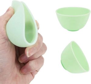 Bols de préparation et de service réutilisables multicolores, bol à masque facial, bol à mélanger en silicone - Product Image 2